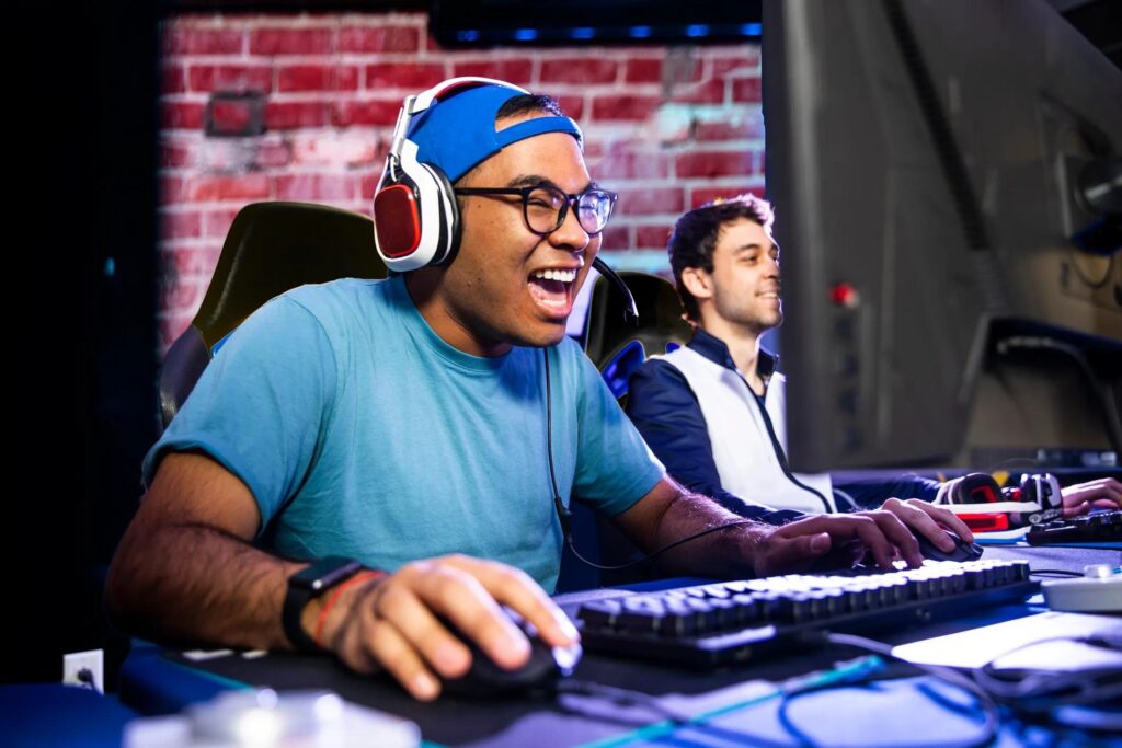 A picture of a gamer