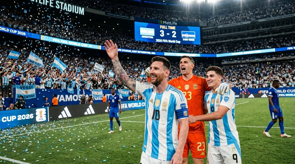 Argentina 3-2 Cabo Verde | Messi & Co. Survive World Cup Scare | 2026 FIFA World Cup