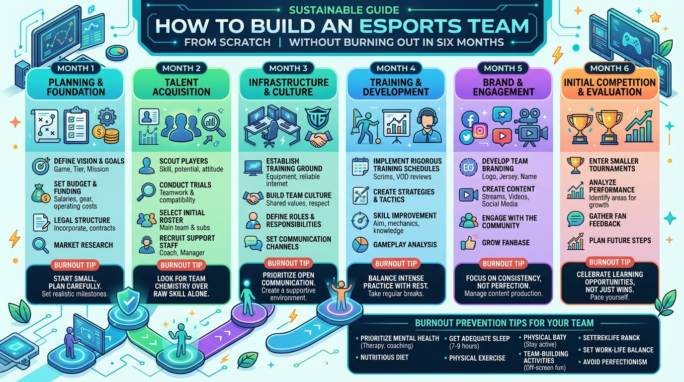 How to Build an Esports Team From Scratch Without Burning Out in Six Months