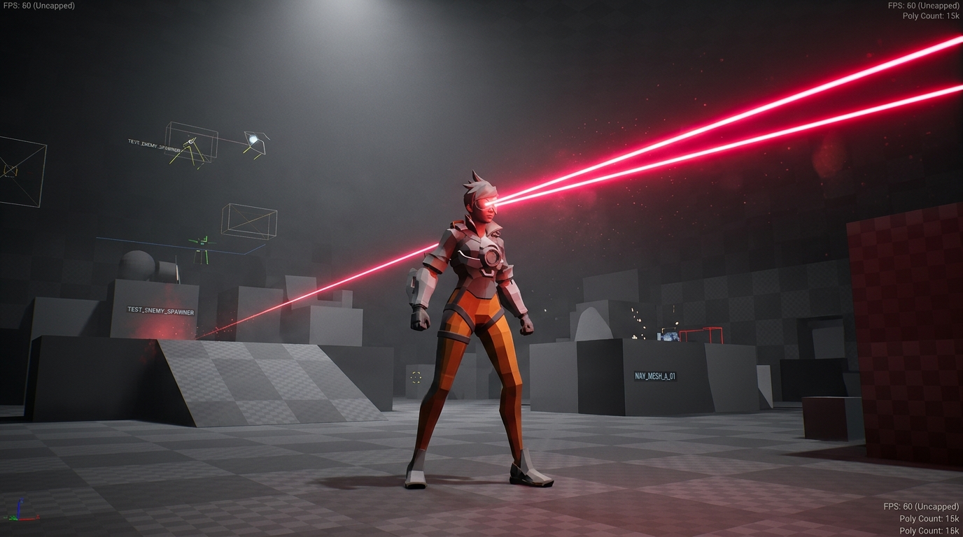The Genesis of an Icon: When Tracer Wielded Ocular Beams