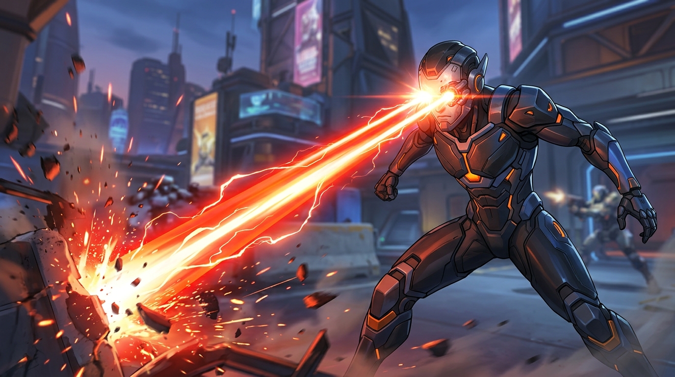 The Genesis of an Icon: When Tracer Wielded Ocular Beams